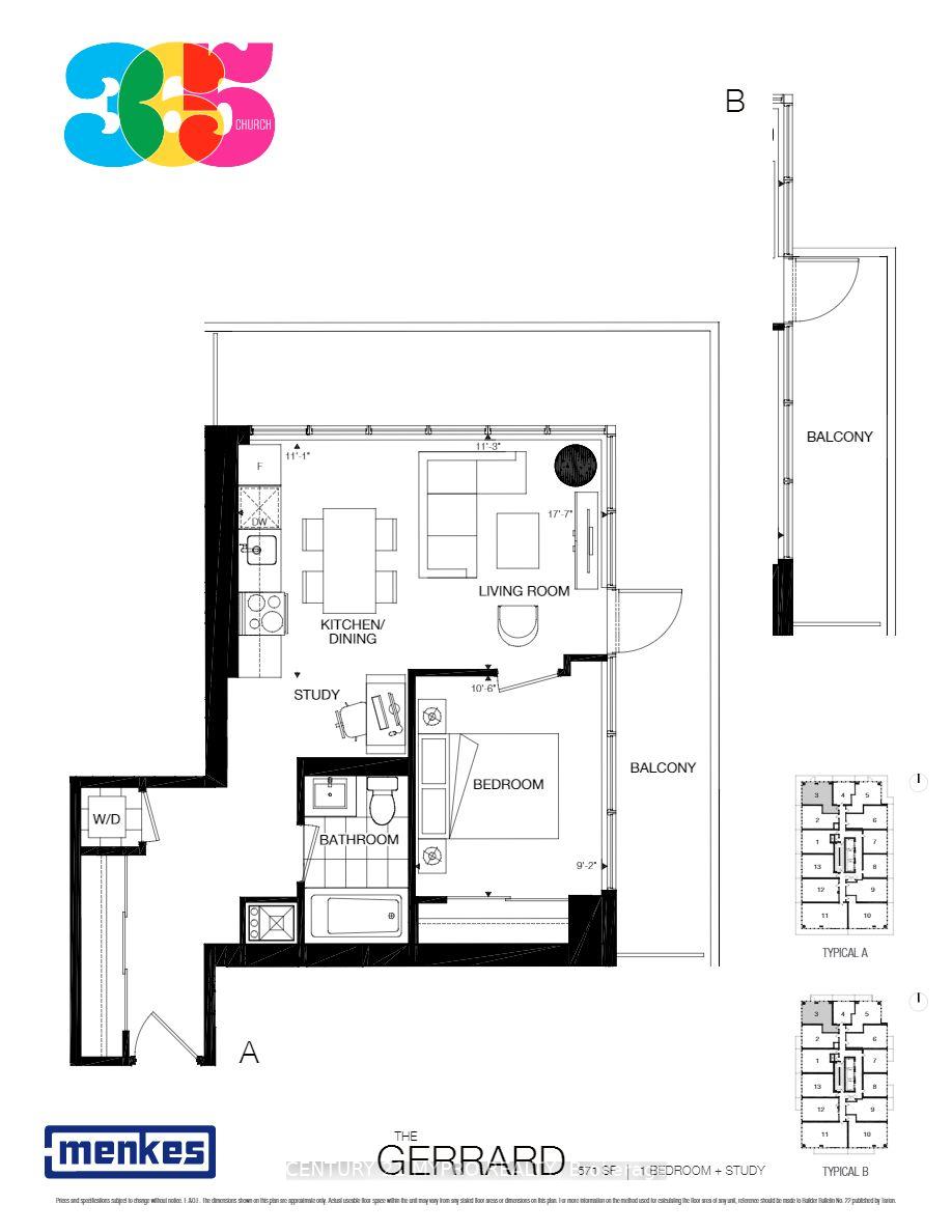 Front of Unit 2203, 365 Church Street