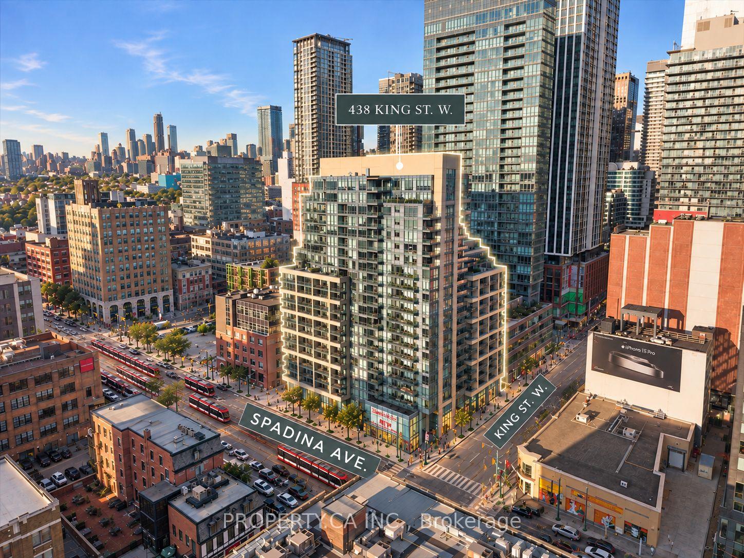 Front of Unit 1204, 438 King Street W