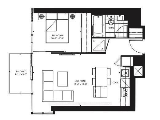 Photo 13 of Unit 3305, 75 St Nicholas Street, Toronto, Bay Street Corridor — HOMEH