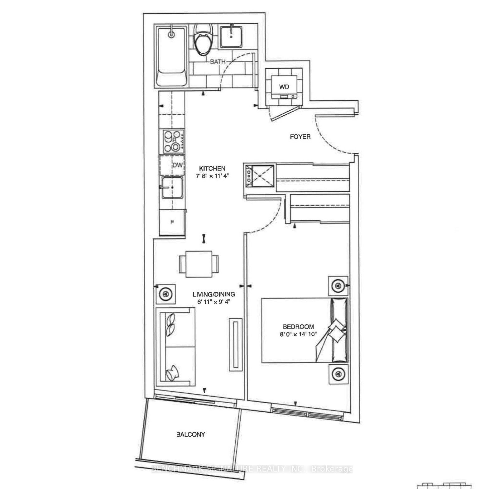 Photo 10 of Unit 2713, 125 Redpath Avenue, Toronto, Mount Pleasant West — HOMEH