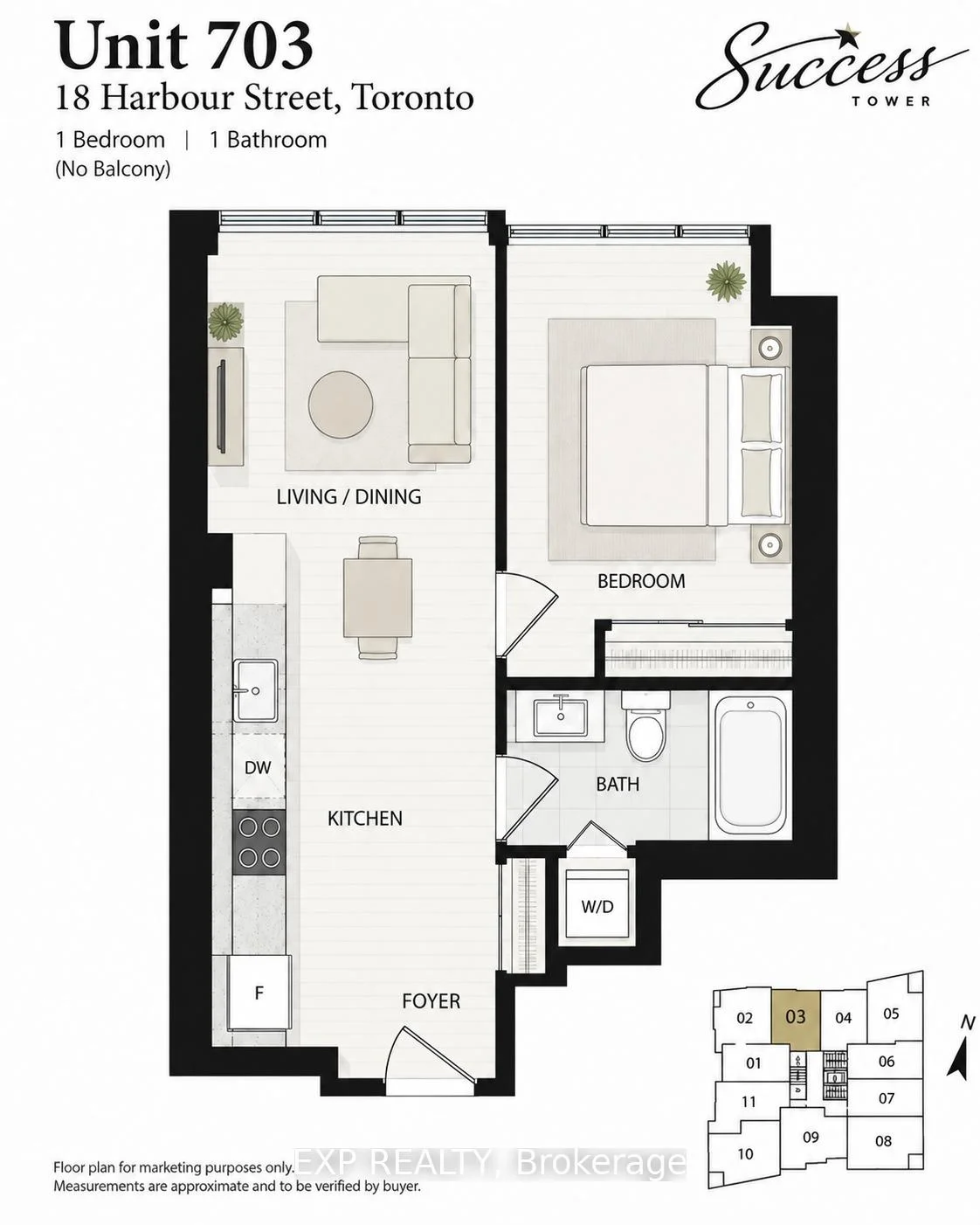 Photo 26 of Unit 703, 18 Harbour Street, Toronto, Waterfront Communities — HOMEH