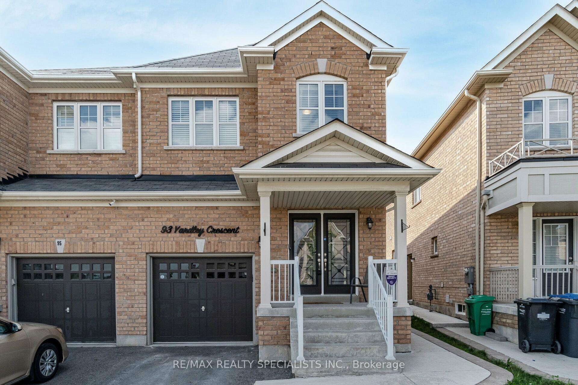 Photo 1 of 93 Yardley Crescent, Brampton, Credit Valley — HOMEH