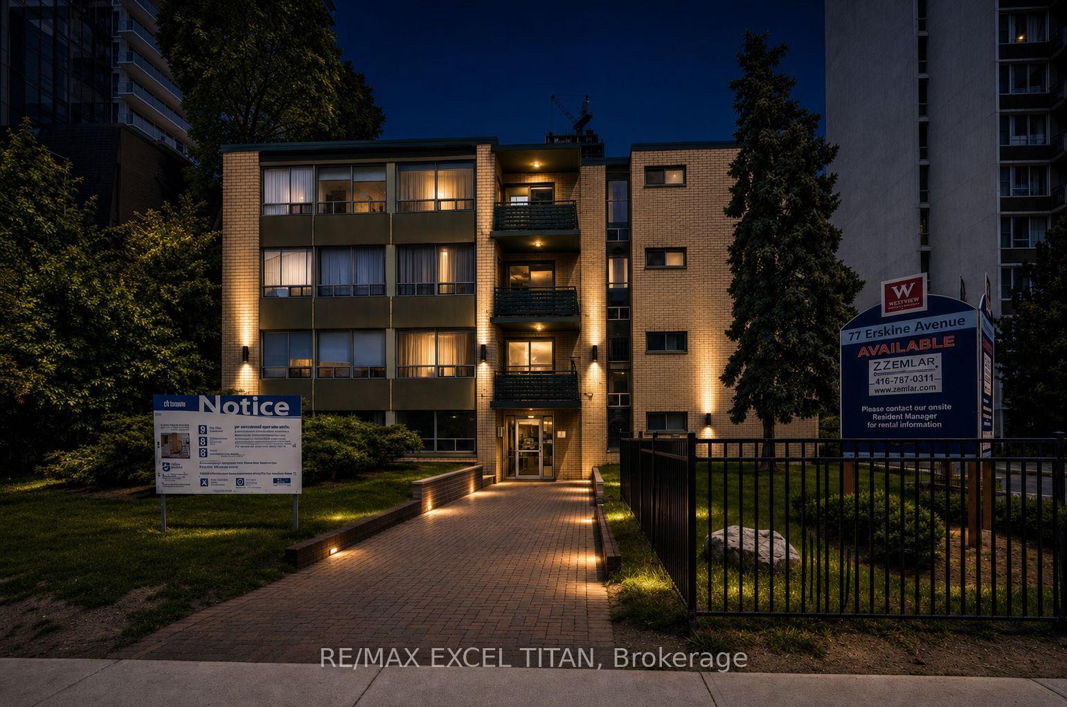 Front of Unit 205, 77 Erskine Avenue
