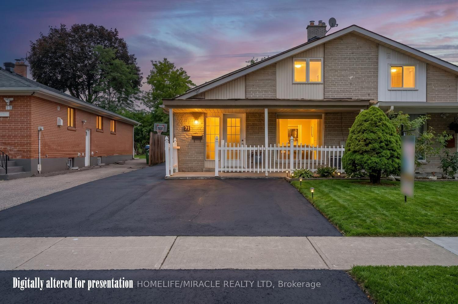 Photo 1 of 21 Sanagan Road, Etobicoke, Thistletown-Beaumonde Heights — HOMEH