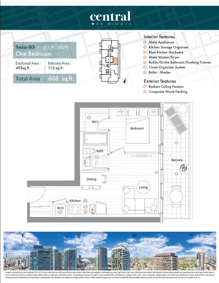 Photo 14 of Unit 4903, 38 Widmer Street, Toronto, Waterfront Communities — HOMEH