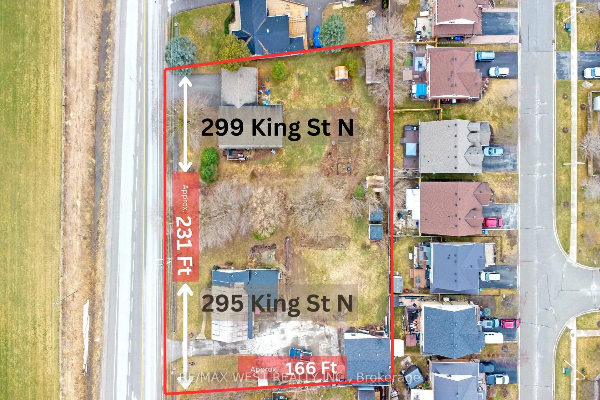 Front of 299&295 King Street N