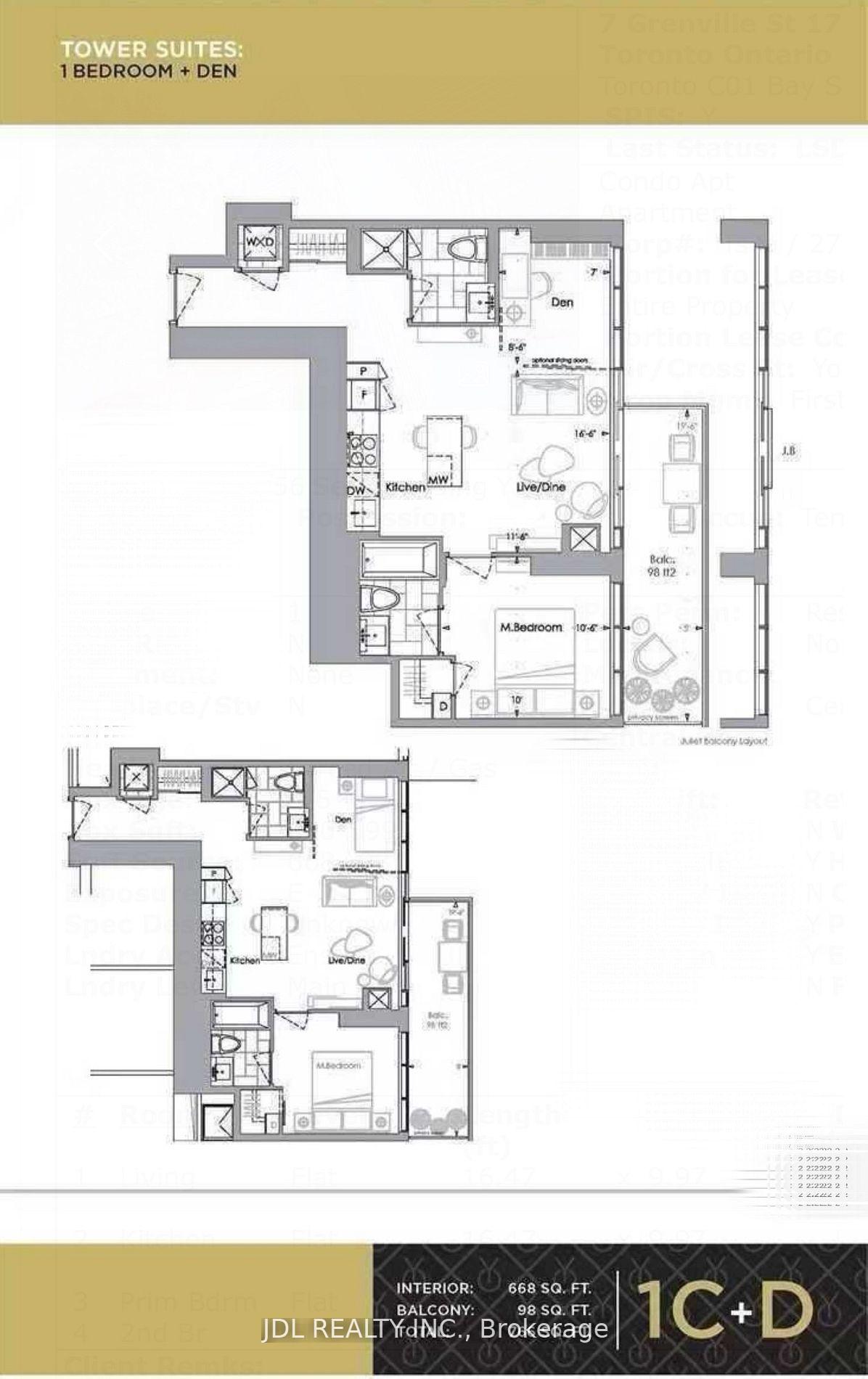 Photo 2 of Unit 1007, 7 Grenville Street, Toronto, Bay Street Corridor — HOMEH