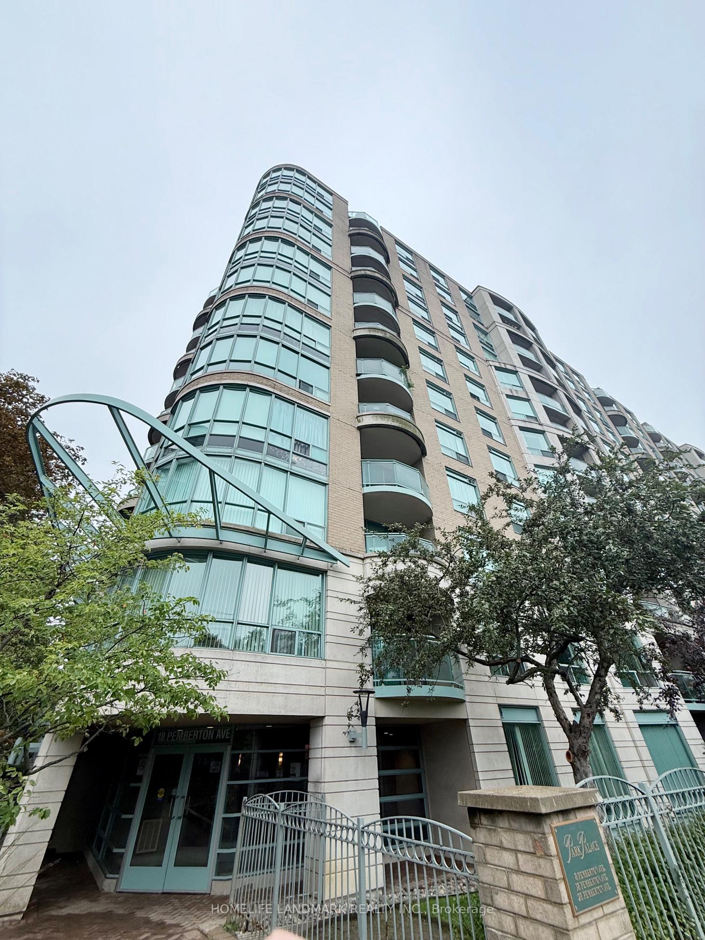 Front of Unit 1106, 18 Pemberton Avenue