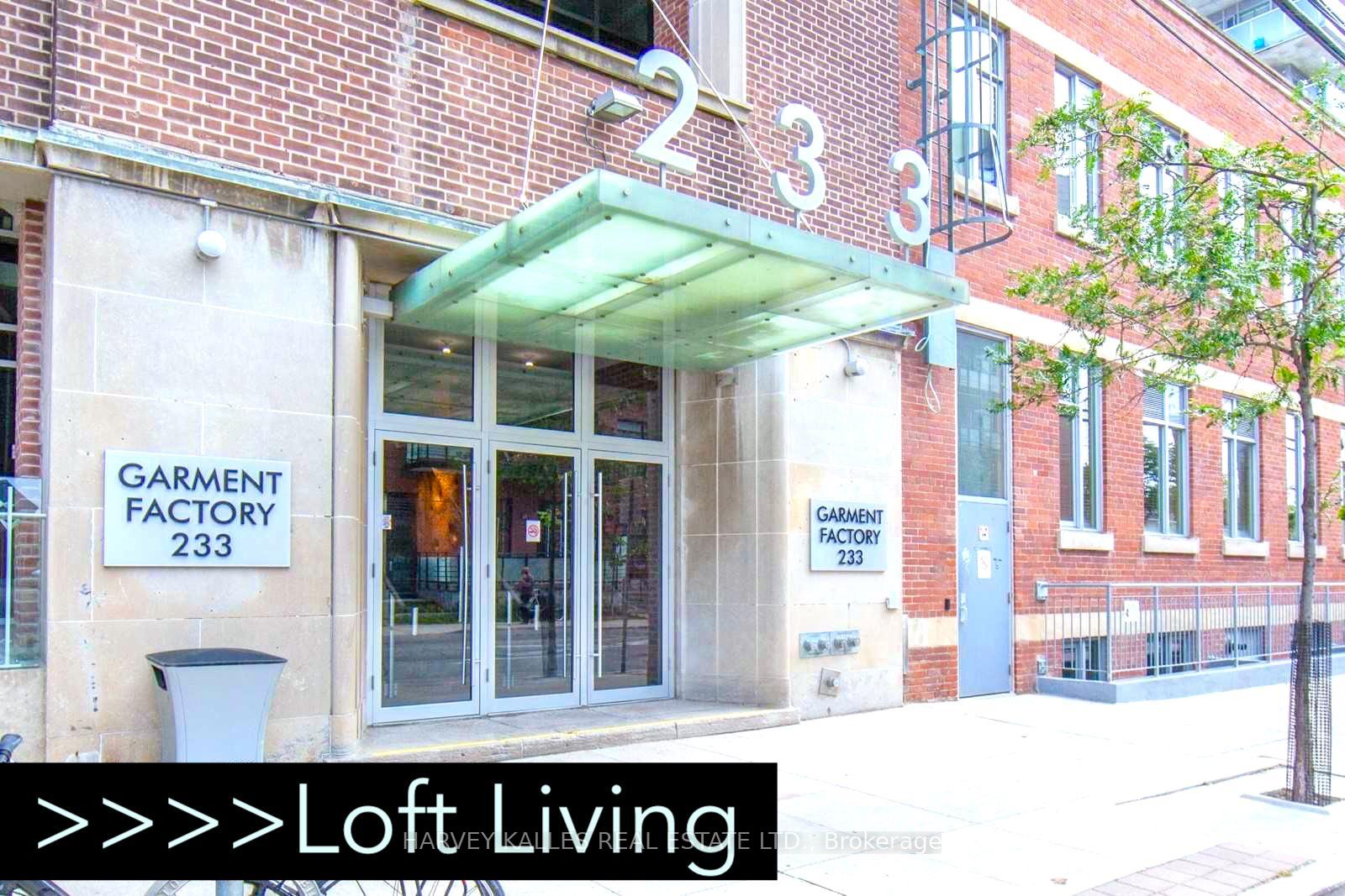 Front of Unit 610, 233 Carlaw Avenue