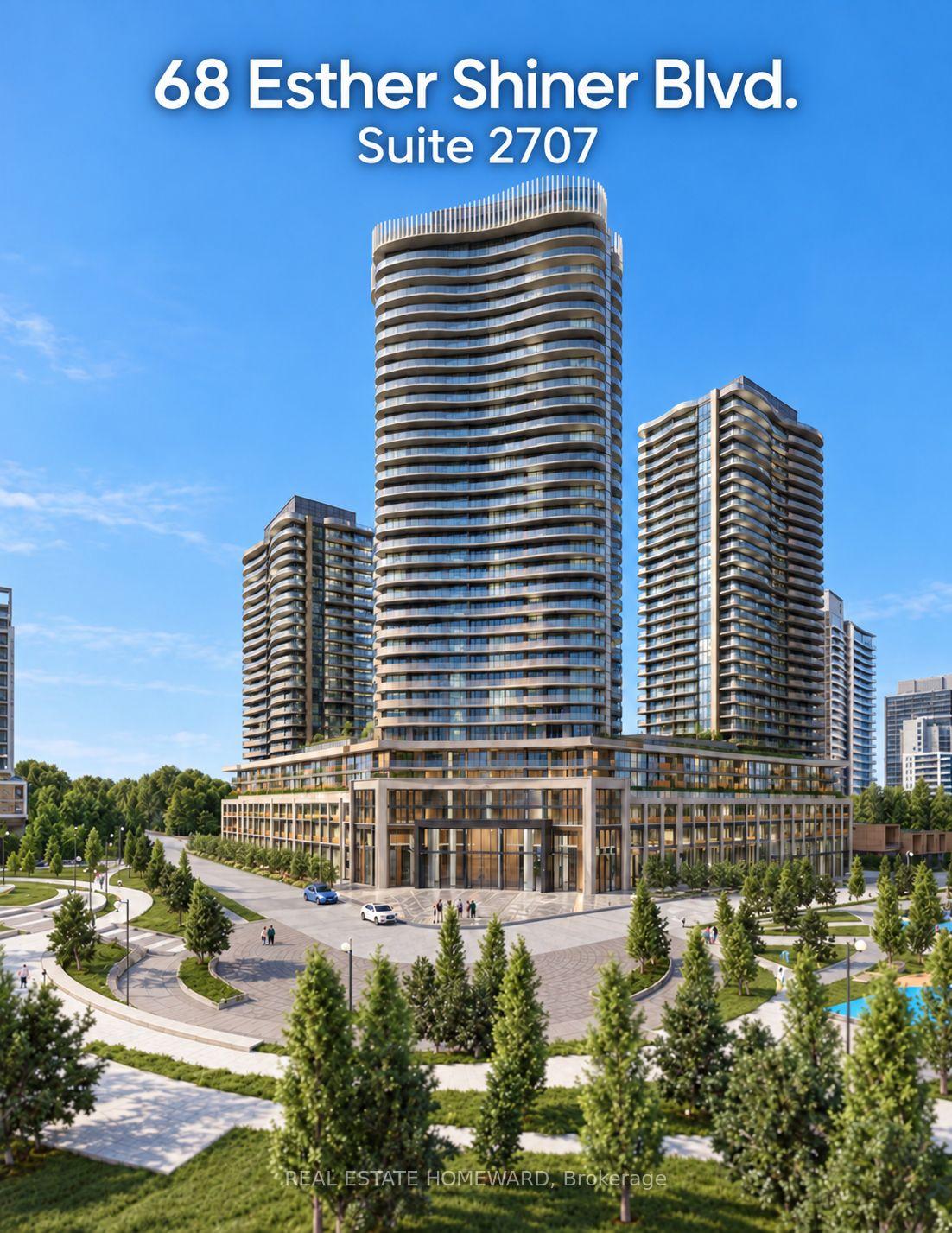 Front of Unit 2707, 68 Esther Shiner Boulevard