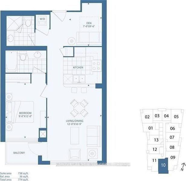 Photo 5 of Unit 1310, 16 Yonge Street, Toronto, Waterfront Communities — HOMEH