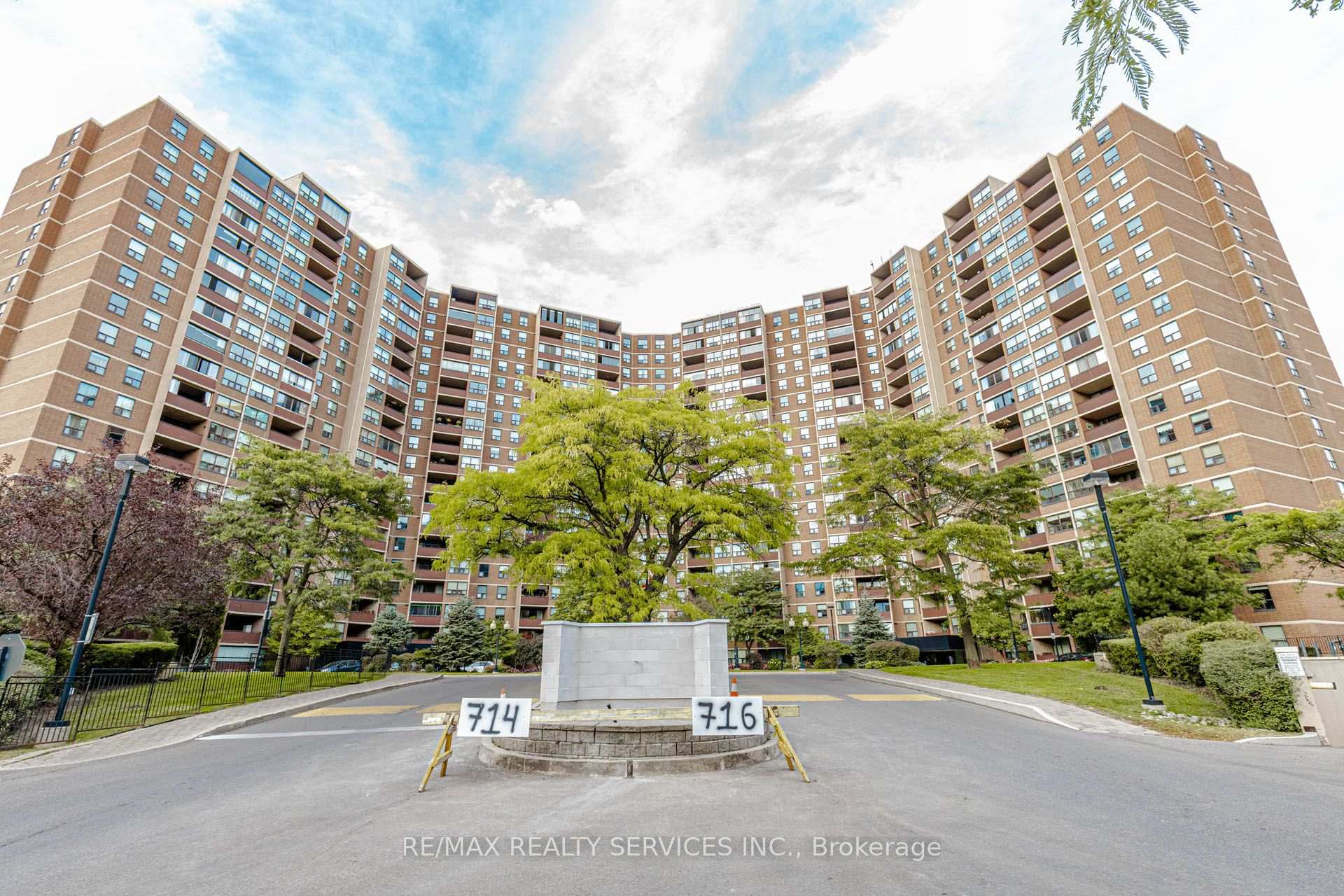 Front of Unit 1405, 716 The West Mall