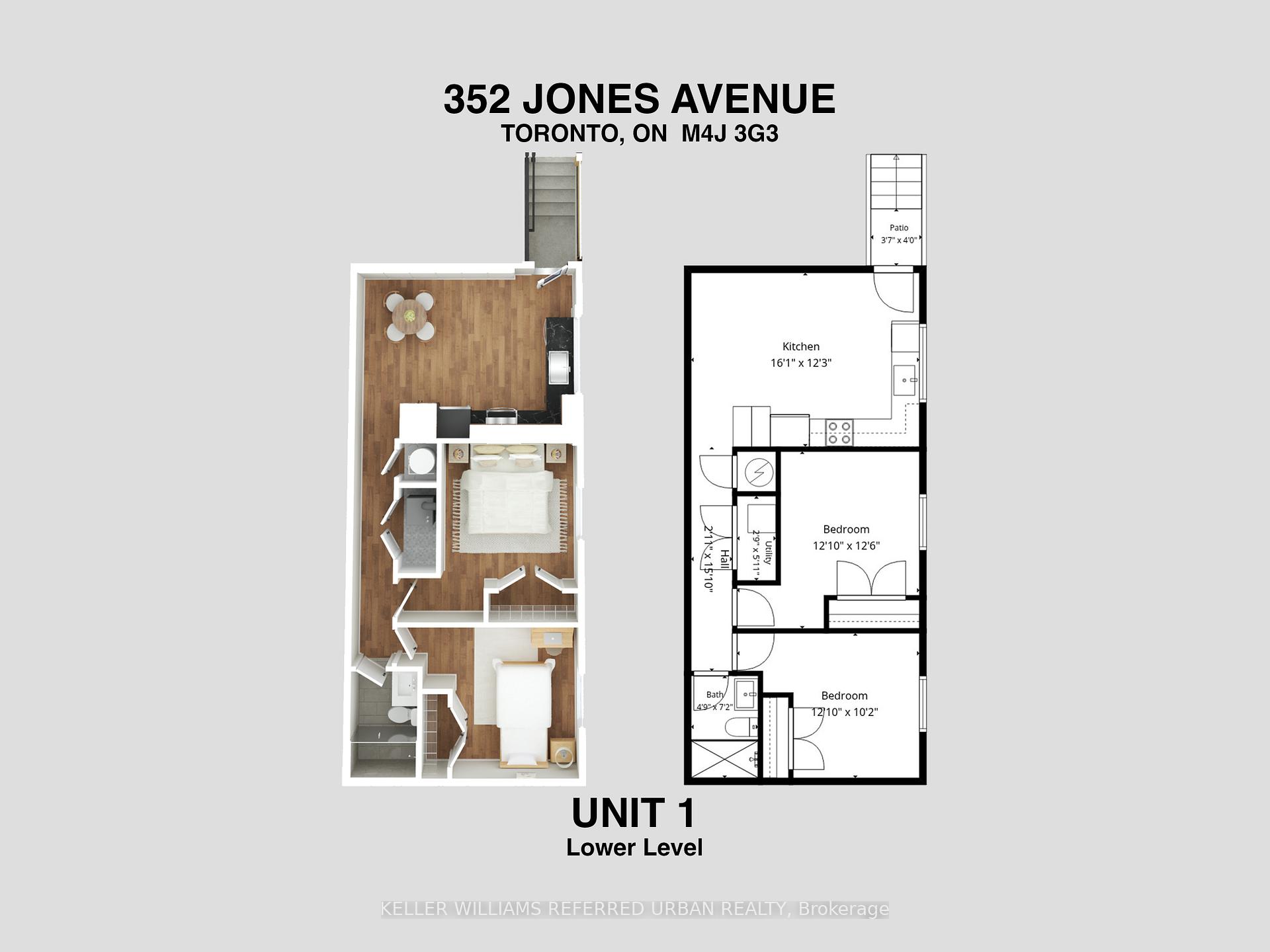 Photo 13 of Unit 1, 352 Jones Avenue, Toronto, Blake-Jones — HOMEH