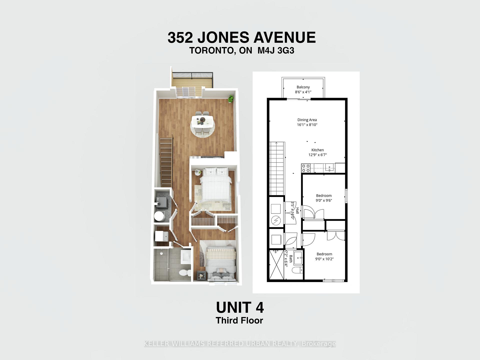 Photo 15 of Unit 4, 352 Jones Avenue, Toronto, Blake-Jones — HOMEH