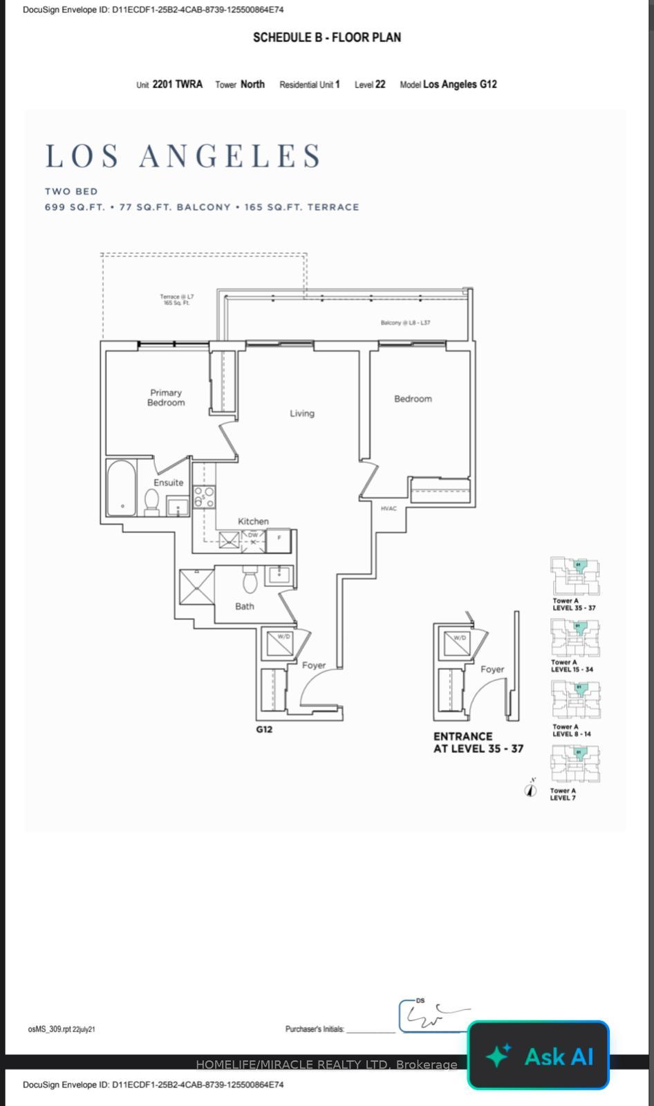 Photo 2 of Unit 2201, 5 Meadowale Road, Vaughan, Vaughan Corporate Centre — HOMEH