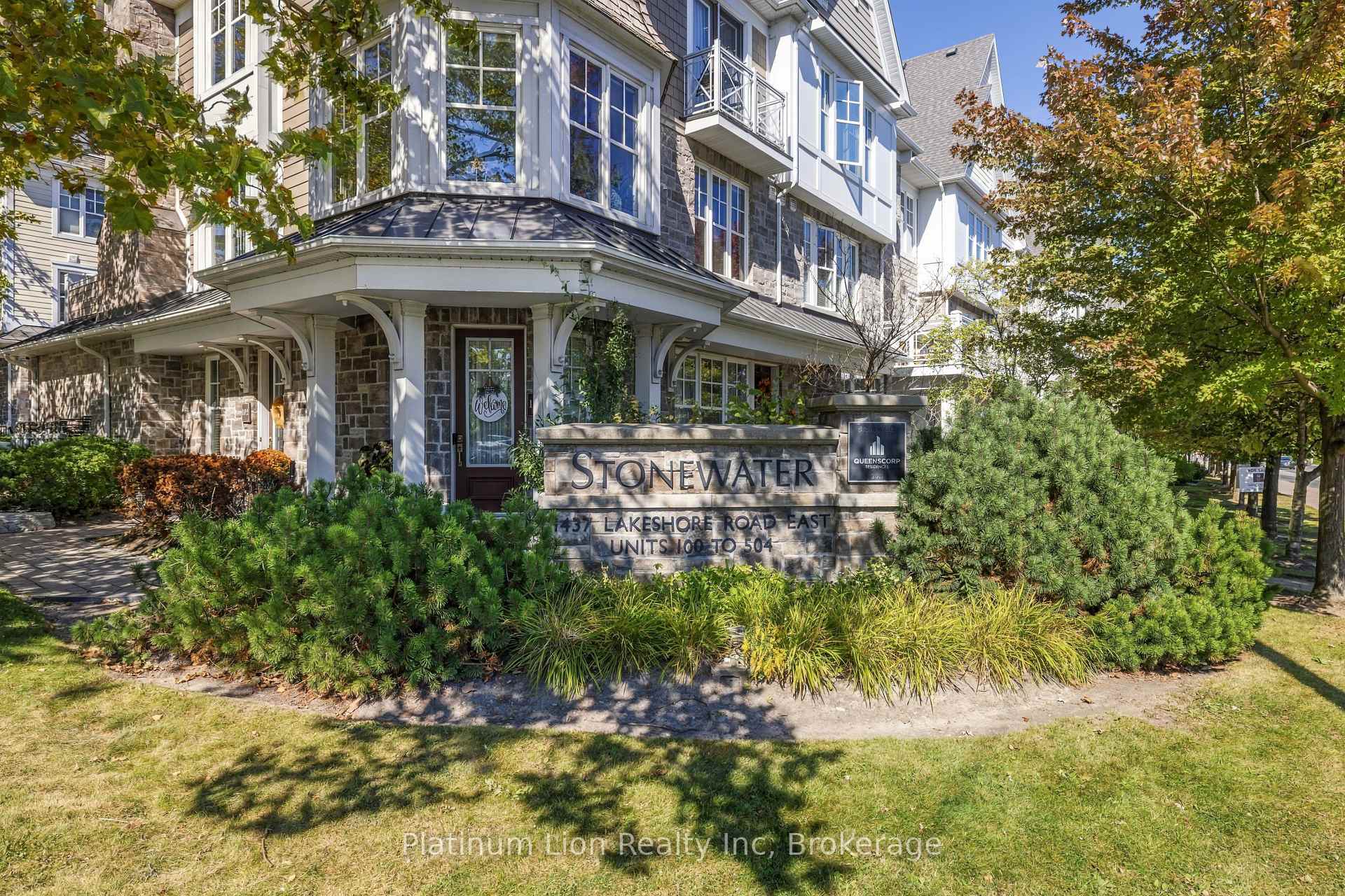 Front of Unit 201, 1437 Lakeshore Road
