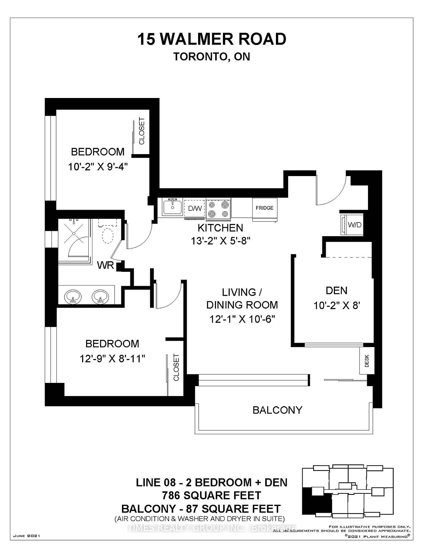 Photo 9 of Unit 508, 15 Walmer Road, Toronto, The Annex — HOMEH
