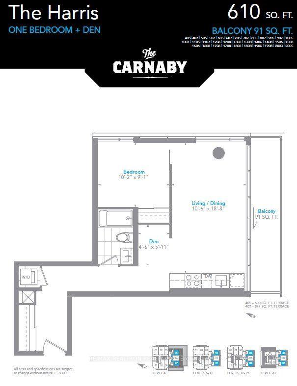 Photo 2 of Unit 607, 20 Minowan Miikan Lane, Toronto, Little Portugal — HOMEH