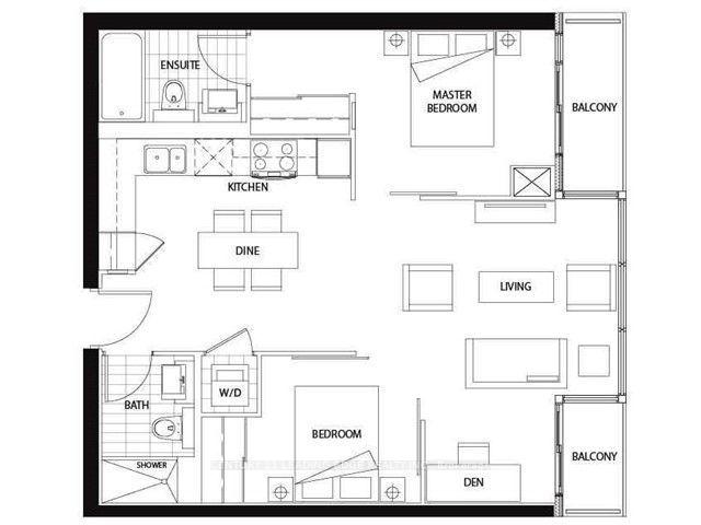 Photo 12 of Unit 1505, 8 Telegram Mews, Toronto, Waterfront Communities — HOMEH