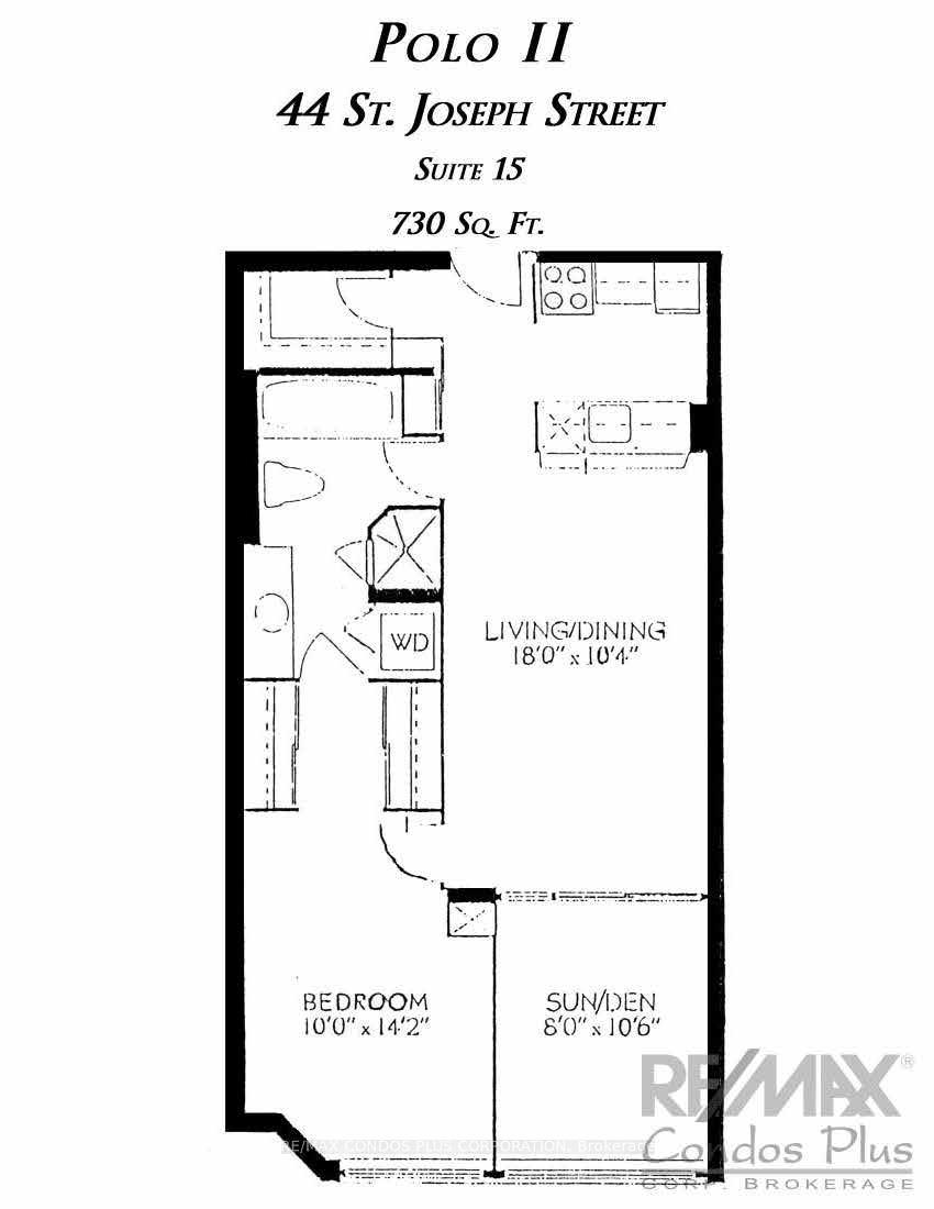 Photo 2 of Unit 1215, 44 St Joseph Street, Toronto, Bay Street Corridor — HOMEH