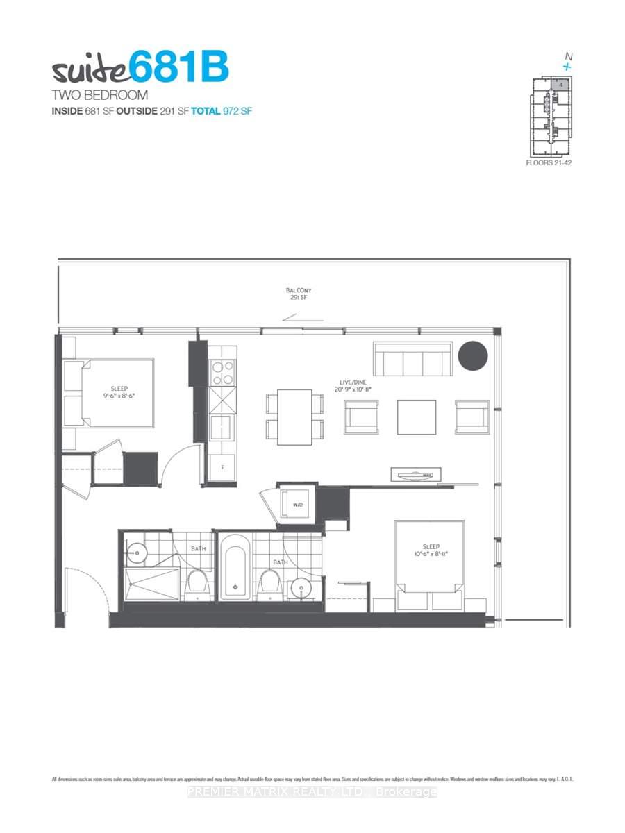 Photo 2 of Unit 2604, 161 Roehampton Avenue, Toronto, Mount Pleasant West — HOMEH