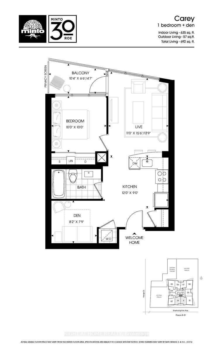 Photo 2 of Unit 1011, 30 Roehampton Avenue, Toronto, Mount Pleasant West — HOMEH