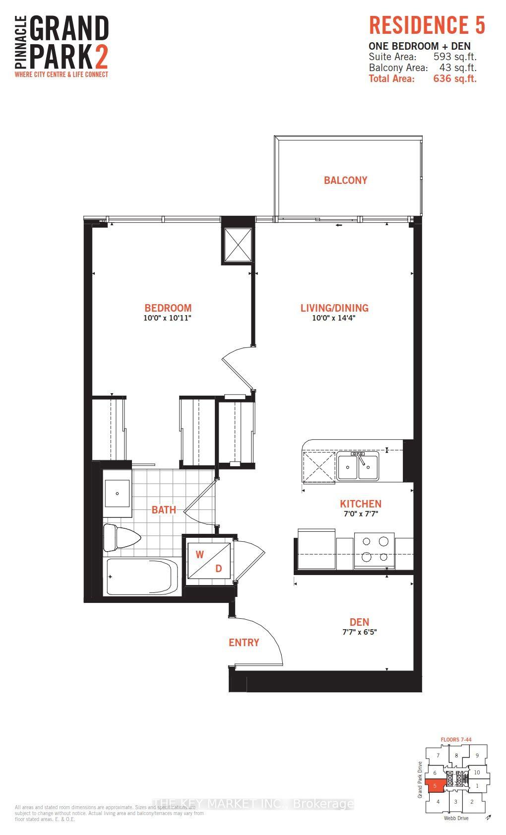 Photo 4 of Unit 3605, 3975 Grand Park Drive, Mississauga, City Centre — HOMEH