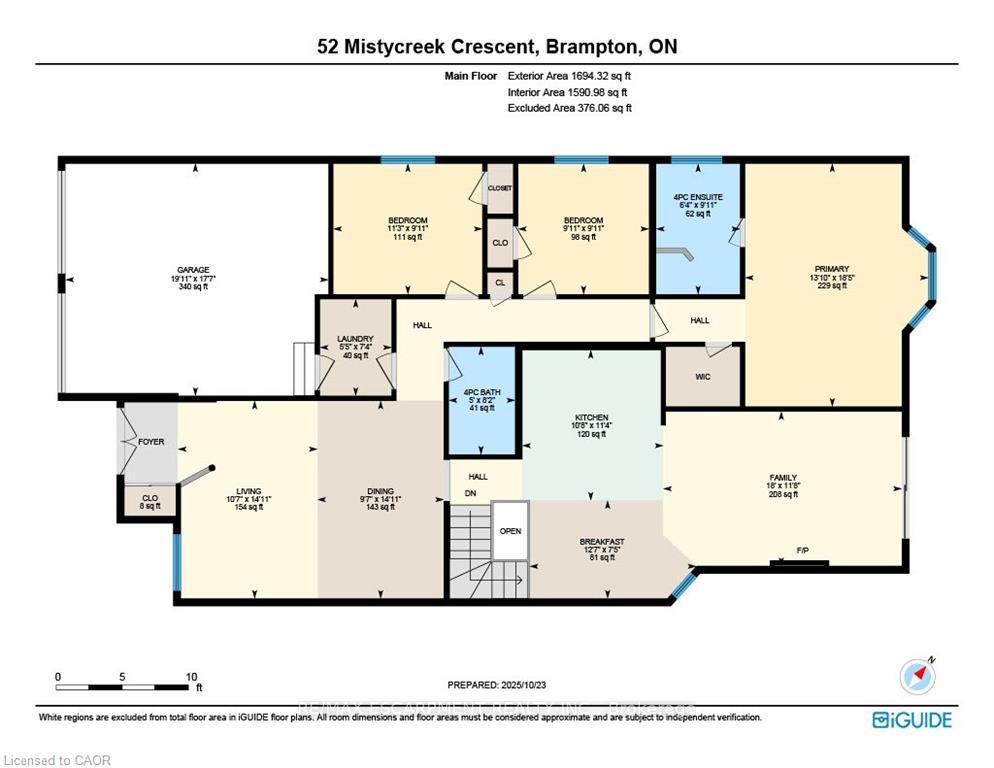 Photo 38 of 52 Mistycreek Crescent, Brampton, Fletcher's Meadow — HOMEH