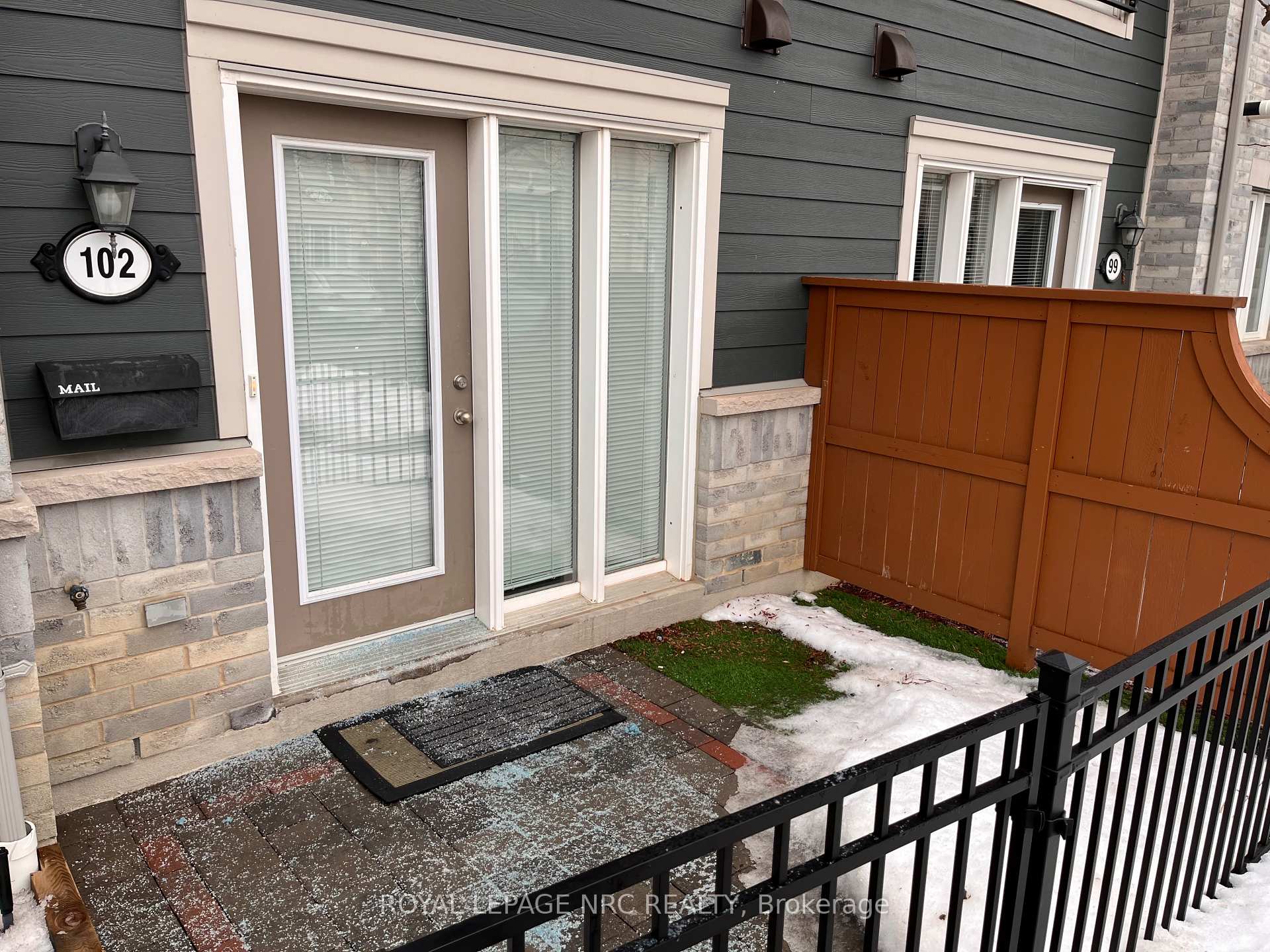 Front of Unit 102, 5035 Oscar Peterson Boulevard