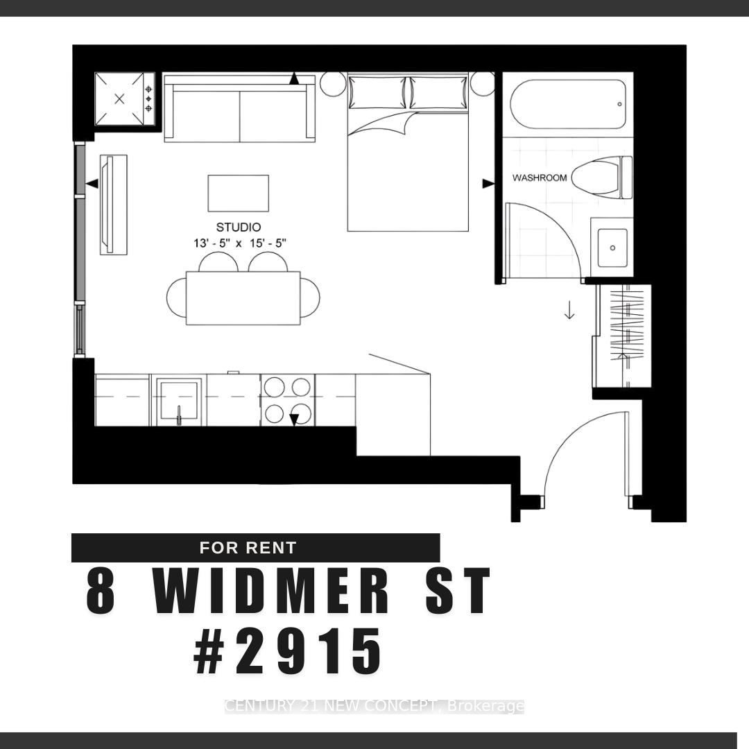 Photo 7 of Unit 2915, 8 Widmer Street, Toronto, Waterfront Communities — HOMEH