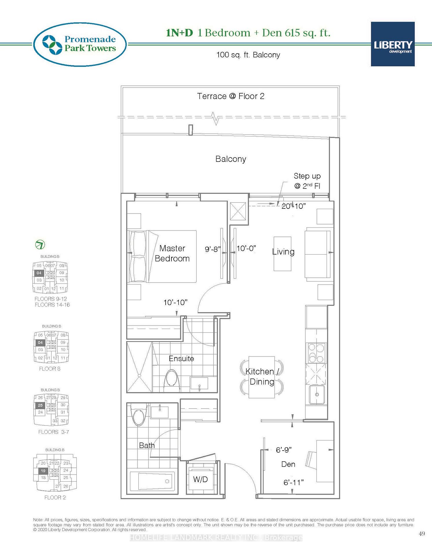 Photo 12 of Unit 1204, 50 Upper Mall Way, Vaughan, Brownridge — HOMEH