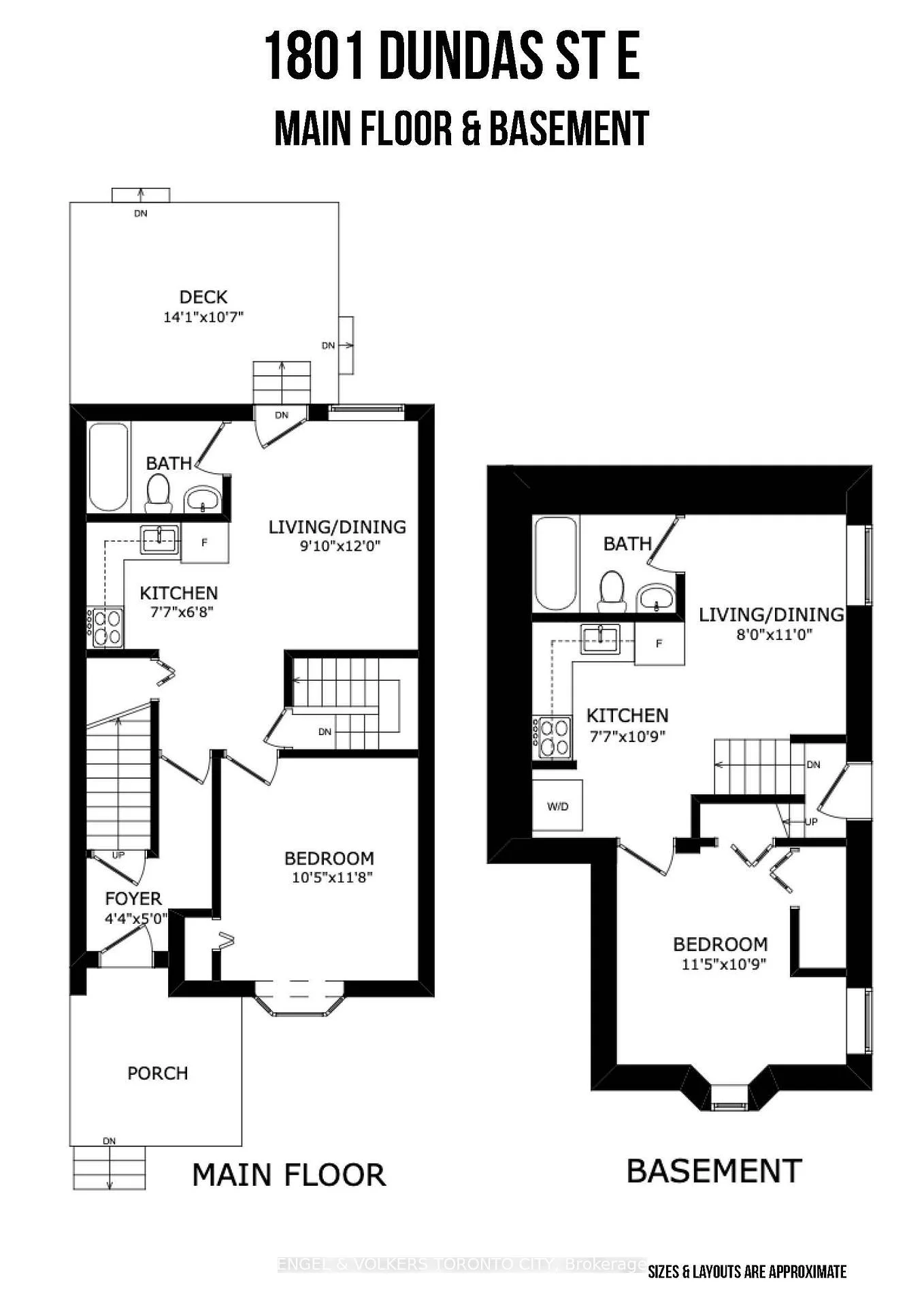 Photo 4 of Unit Basement, 1801 Dundas Street E, Toronto, Greenwood-Coxwell — HOMEH