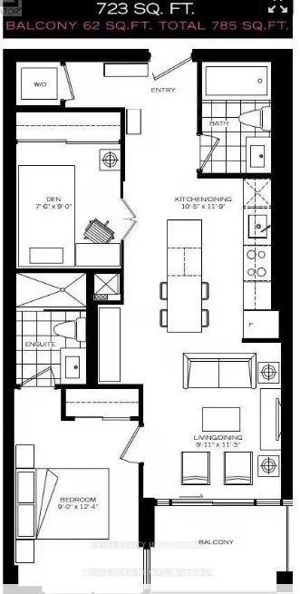 Photo 2 of Unit 512, 8 Mercer Street S, Toronto, Waterfront Communities — HOMEH
