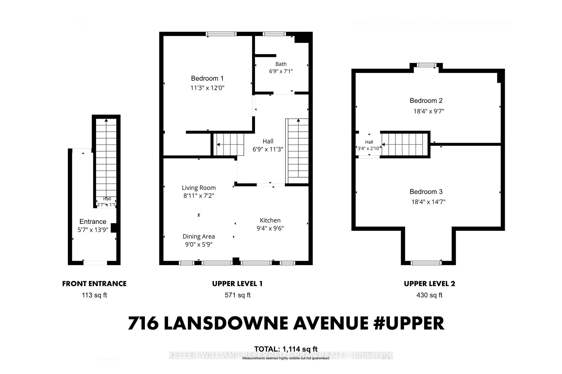 Photo 9 of Unit Upper, 716 Lansdowne Avenue, Toronto, Dovercourt-Wallace Emerson-Junction — HOMEH