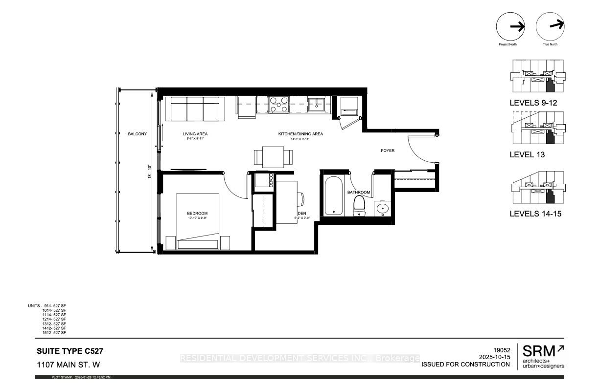 Photo 2 of Unit 1214, 1107 Main Street W, Hamilton, Ainslie Wood — HOMEH
