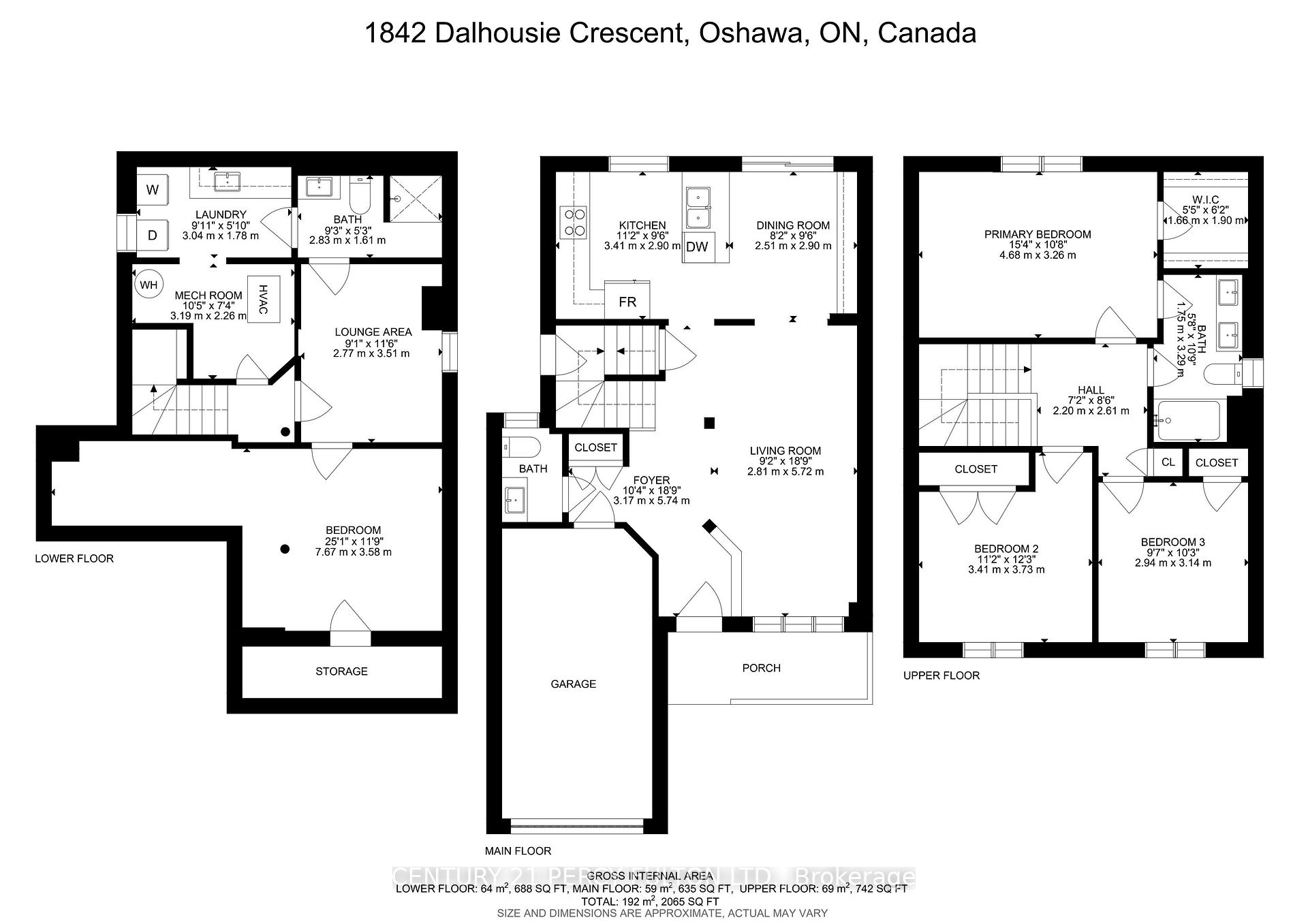 Photo 11 of 1842 Dalhousie Crescent, Oshawa, Samac — HOMEH