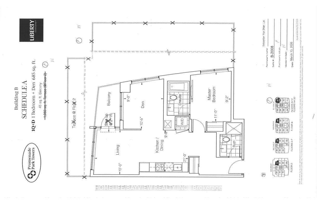Photo 2 of Unit 2008, 50 Upper Mall Way, Vaughan, Brownridge — HOMEH