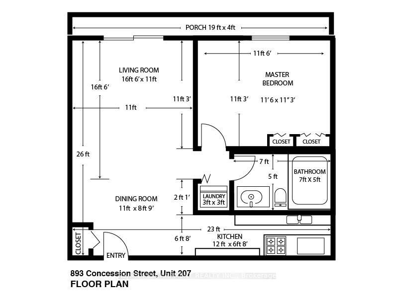 Photo 19 of Unit 207, 893 Concession Street, Hamilton, Raleigh — HOMEH