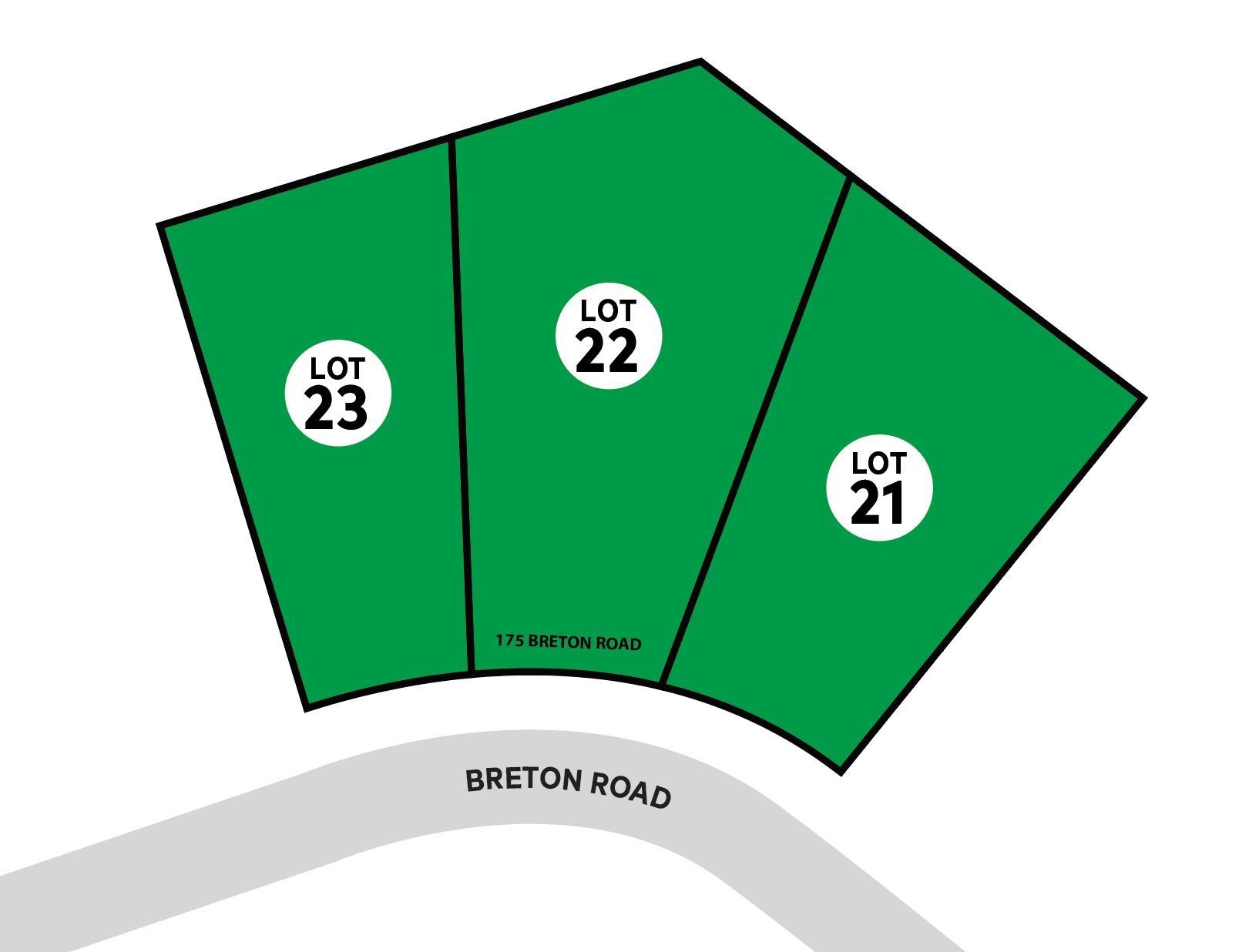 Front of 175 Breton Lot 21-23 Road
