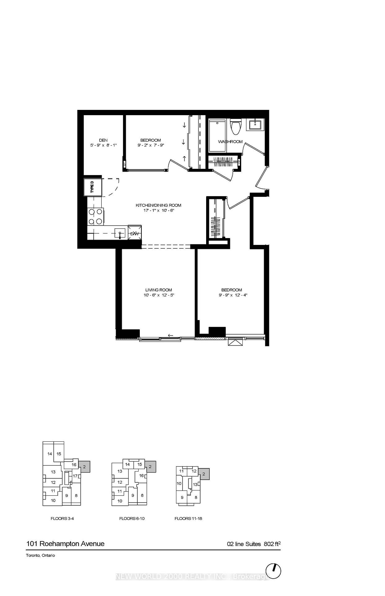 Photo 9 of Unit 1902, 101 Roehampton Avenue, Toronto, Mount Pleasant West — HOMEH