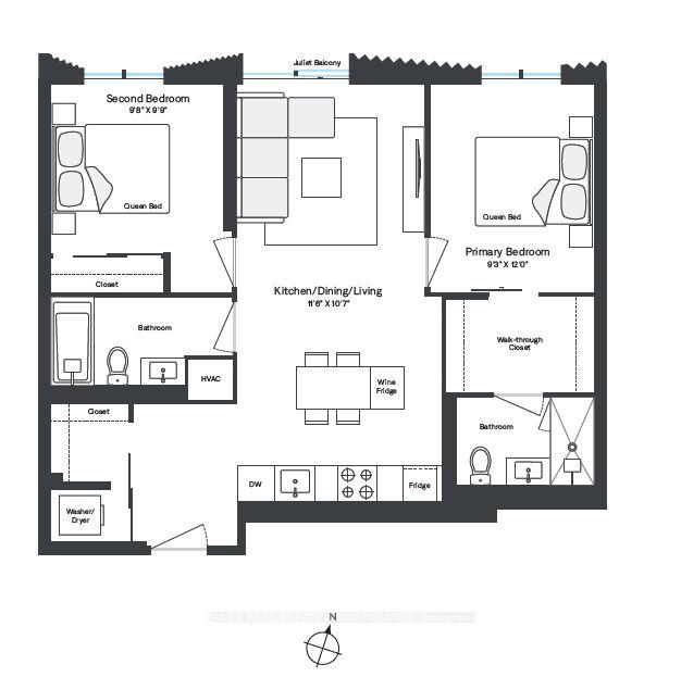 Photo 14 of Unit 1123, 65 Trinity Street, Toronto, Waterfront Communities — HOMEH