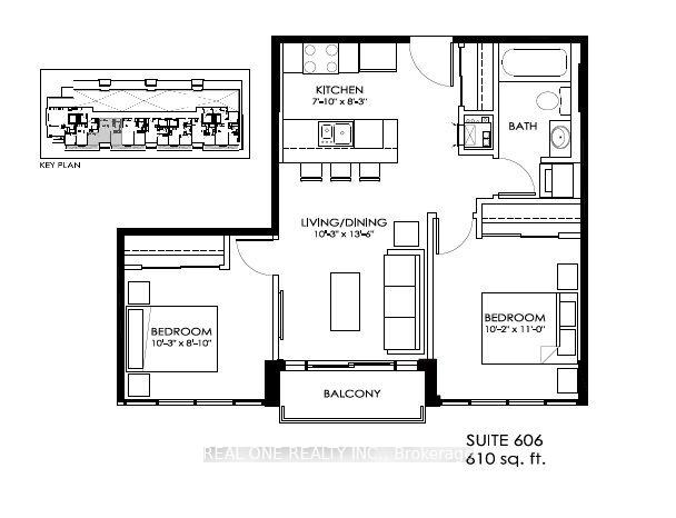 Photo 2 of Unit 606, 810 King Street W, Hamilton, Westdale — HOMEH