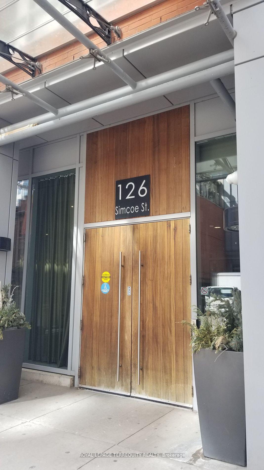 Front of Unit 505, 126 Simcoe Street