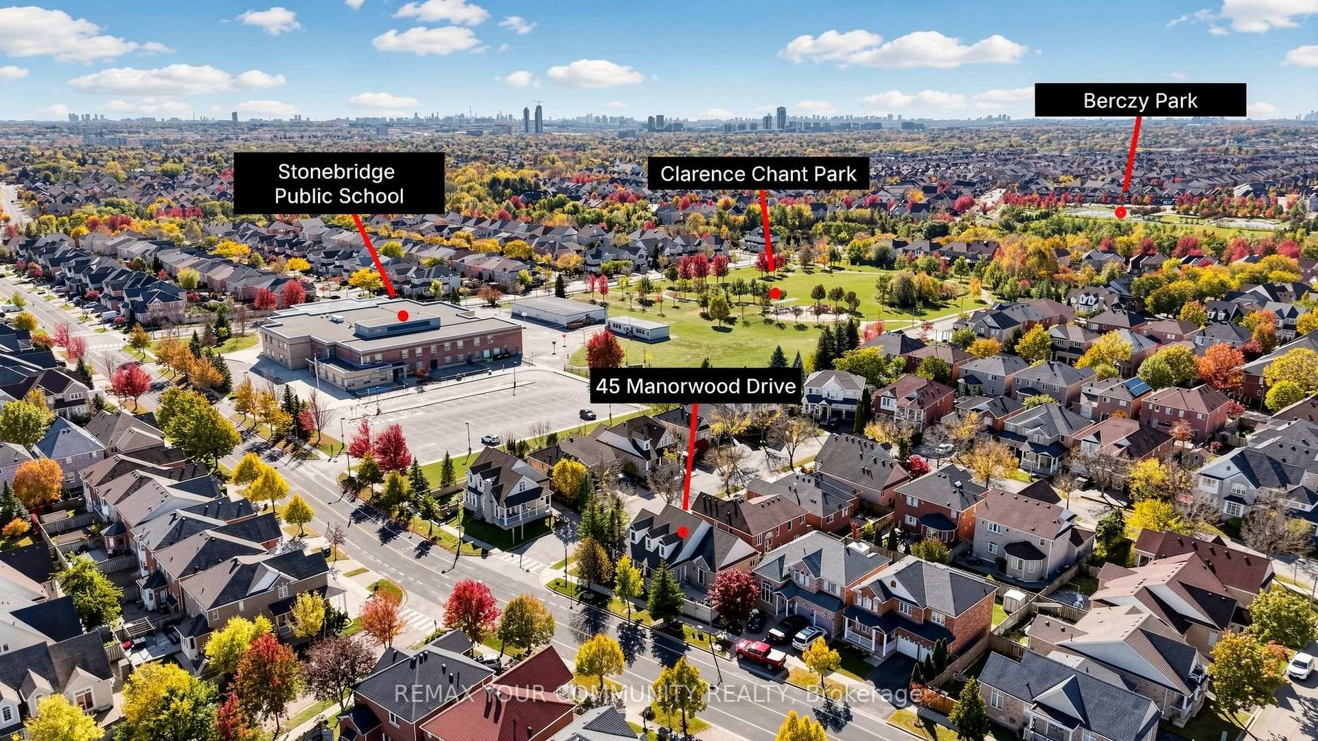 Photo 51 of 45 Manorwood Drive, Markham, Berczy — HOMEH