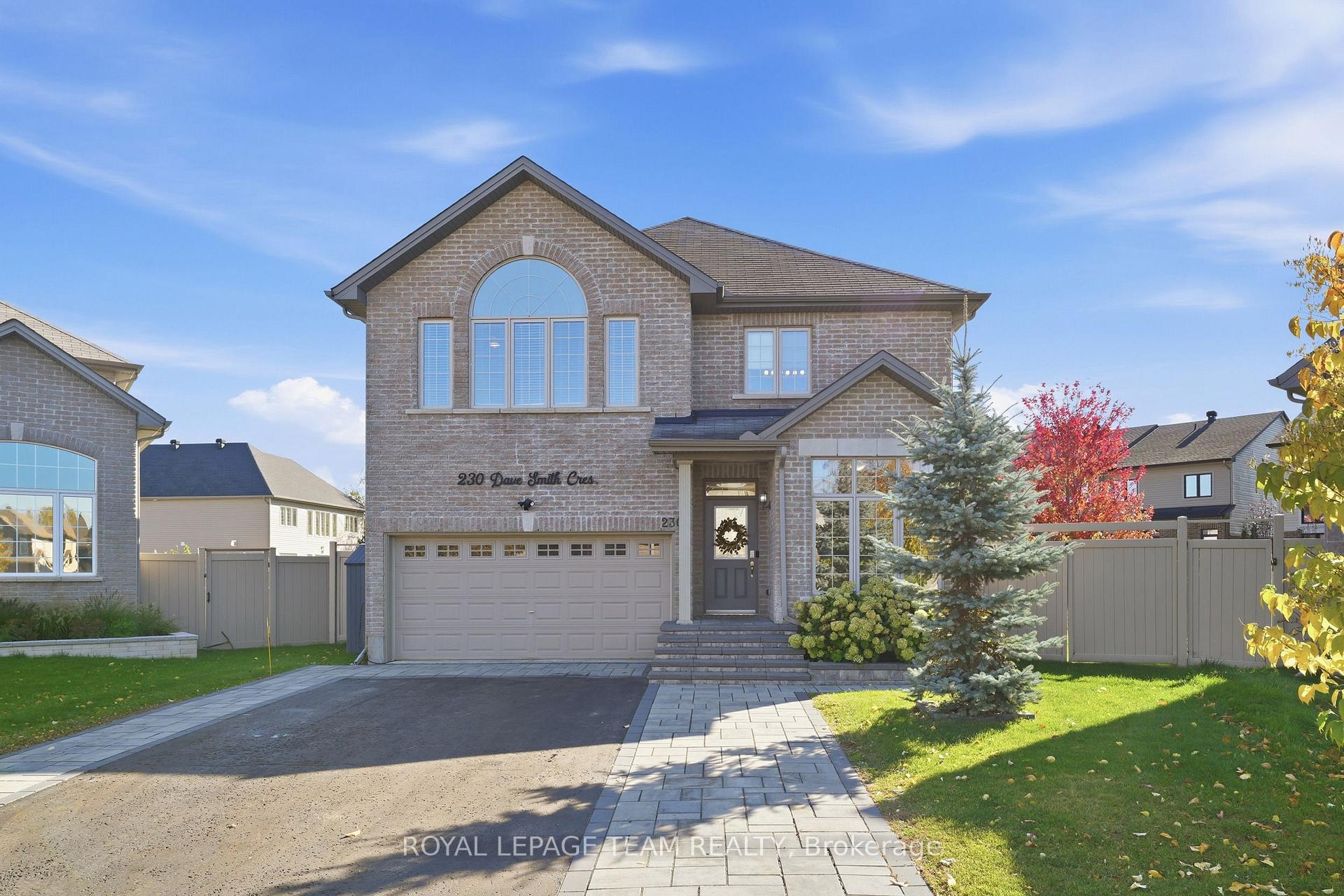 Photo 1 of 230 Dave Smith Crescent, Ottawa, Riverside South/Gloucester Glen — HOMEH