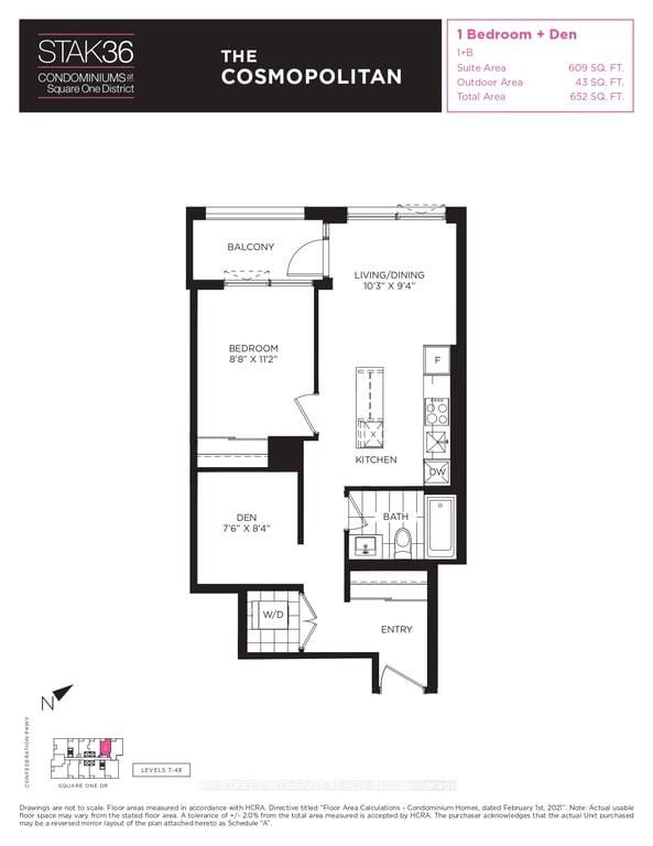 Photo 4 of Unit 2302, 395 Square One Drive, Mississauga, City Centre — HOMEH