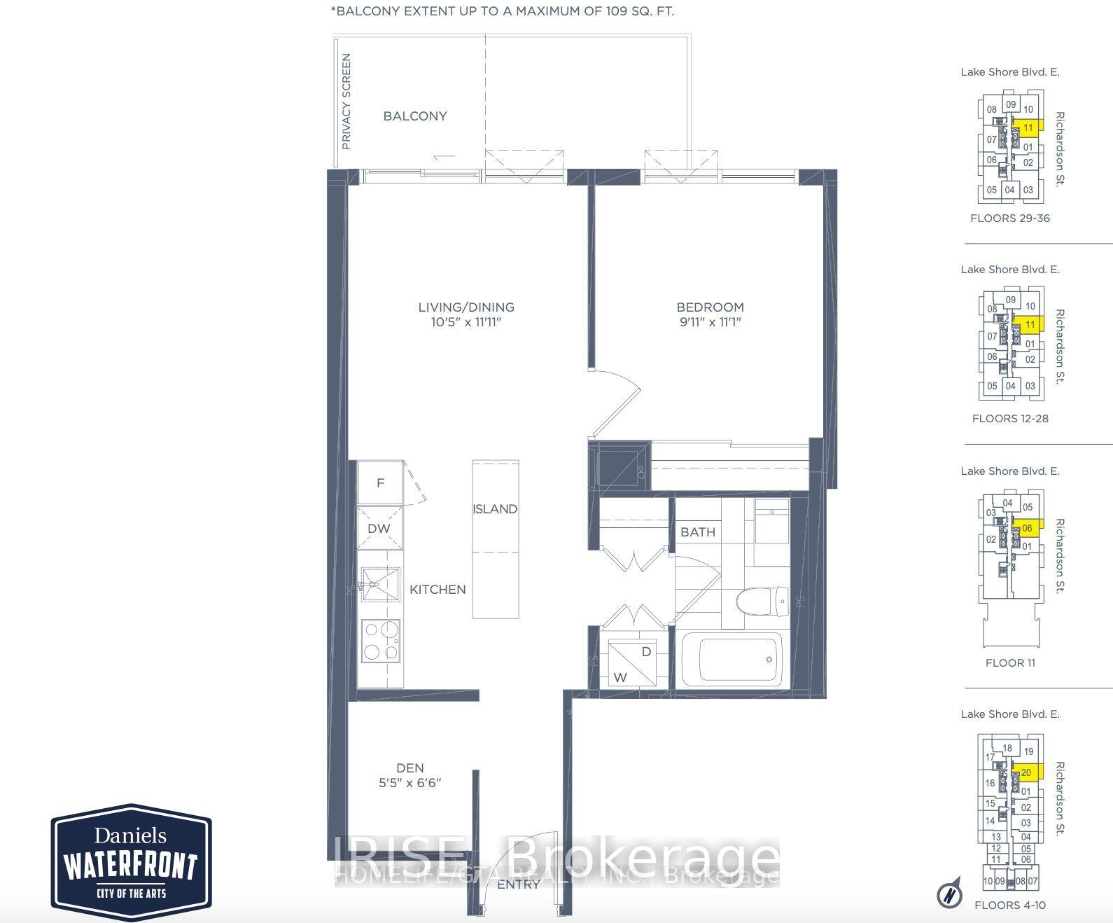 Photo 7 of Unit 2211, 20 Richardson Street, Toronto, Waterfront Communities — HOMEH