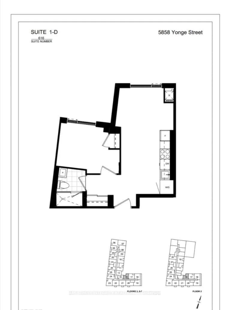 Front of Unit 616, 5858 Yonge Street