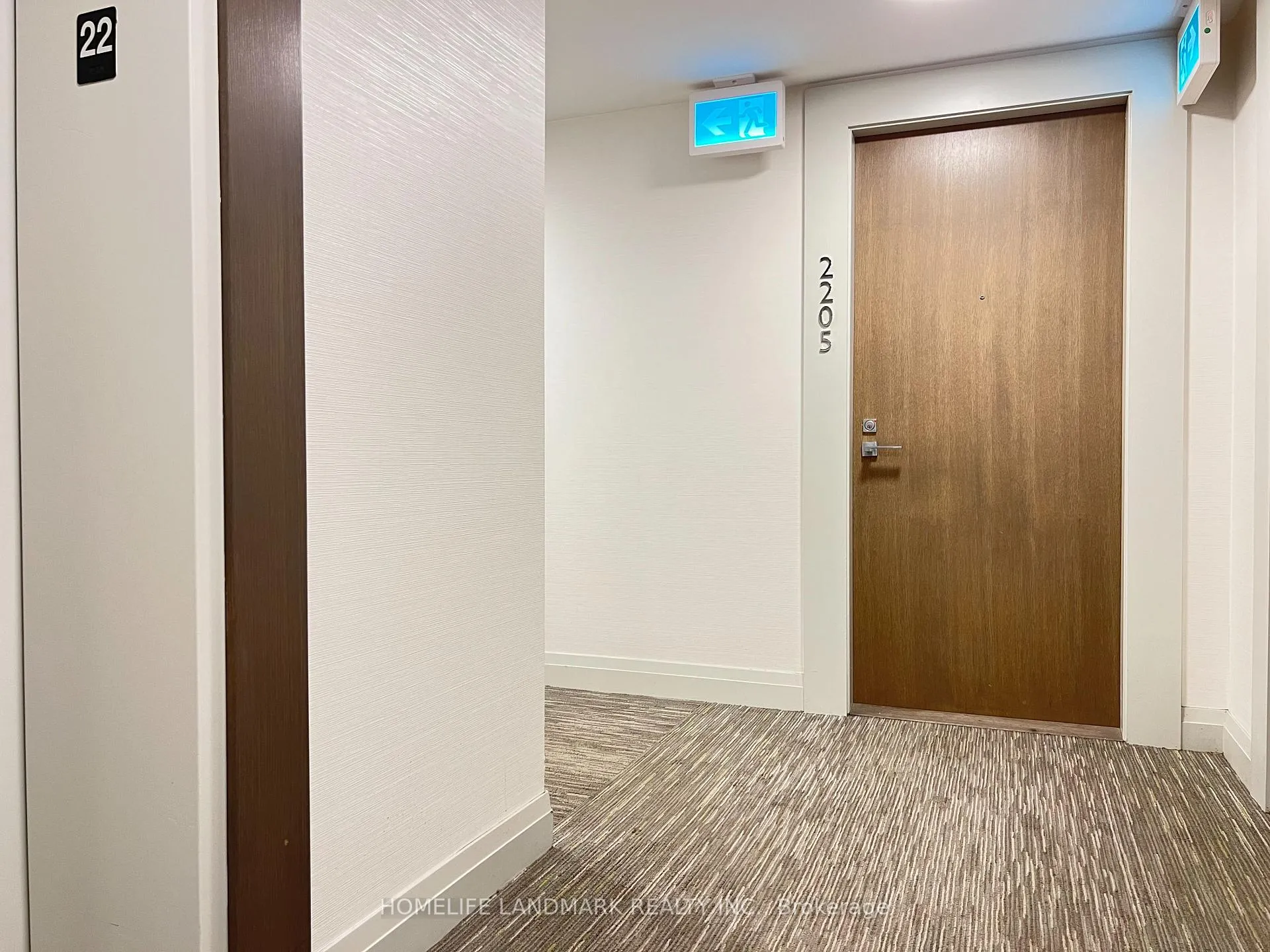 Front of Unit 2205, 251 Jarvis Street