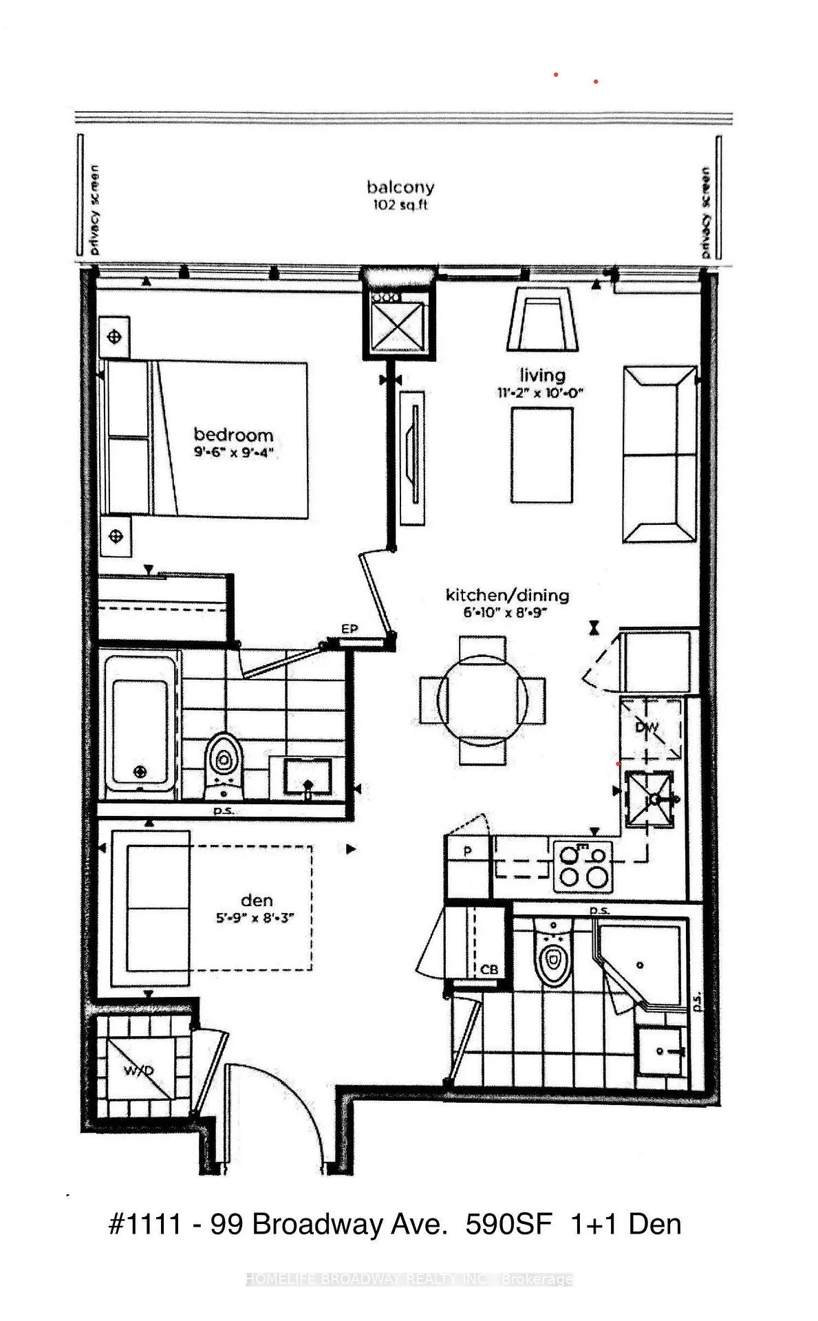 Photo 22 of Unit 1111, 99 Broadway Avenue, Toronto, Mount Pleasant West — HOMEH